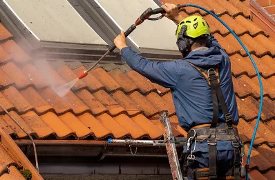 Démoussage et hydrofuge de toiture à Thun-Saint-Martin